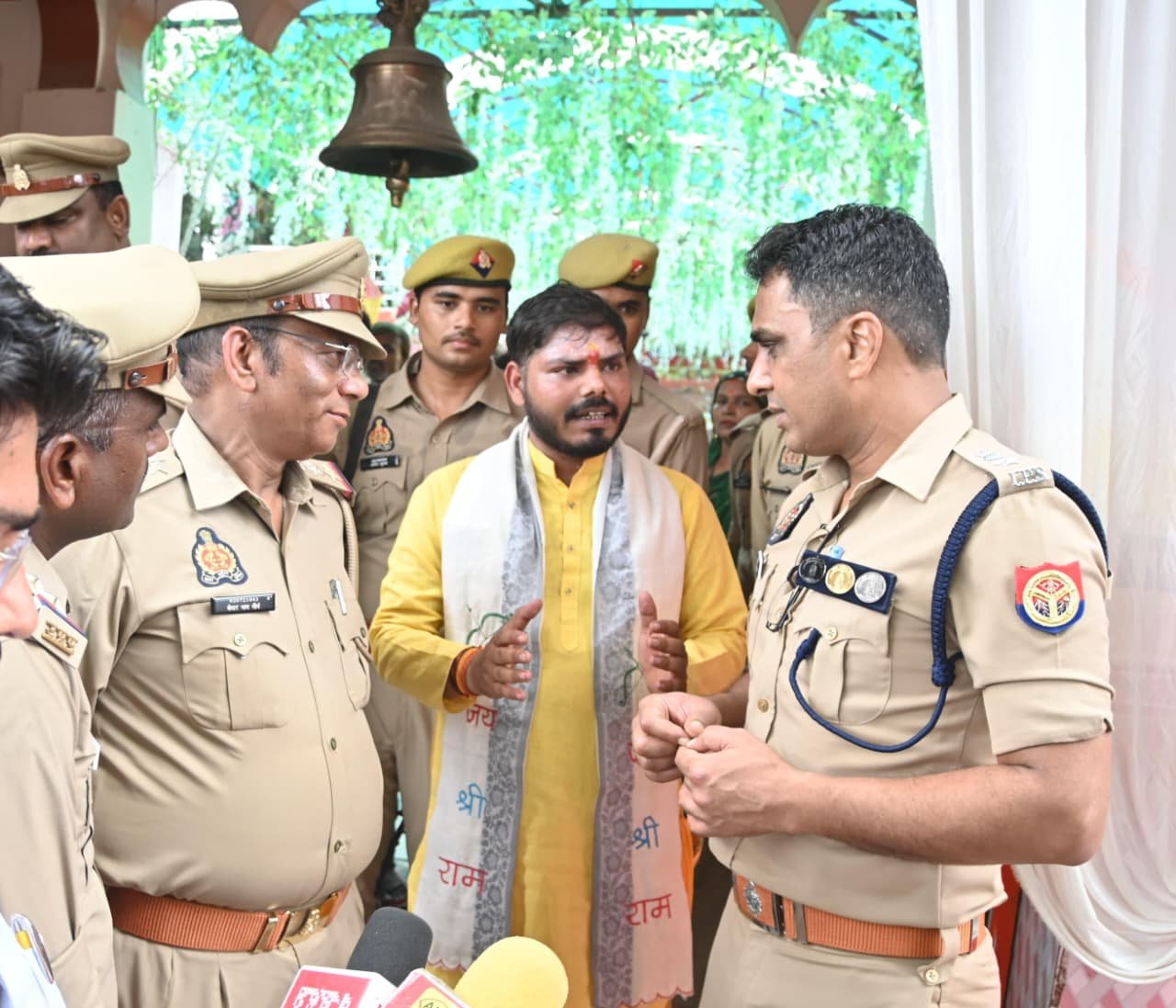 श्रावण के प्रथम सोमवार पर भवरनाथ मंदिर की सुरक्षा व्यवस्था का SSP ने किया निरीक्षण