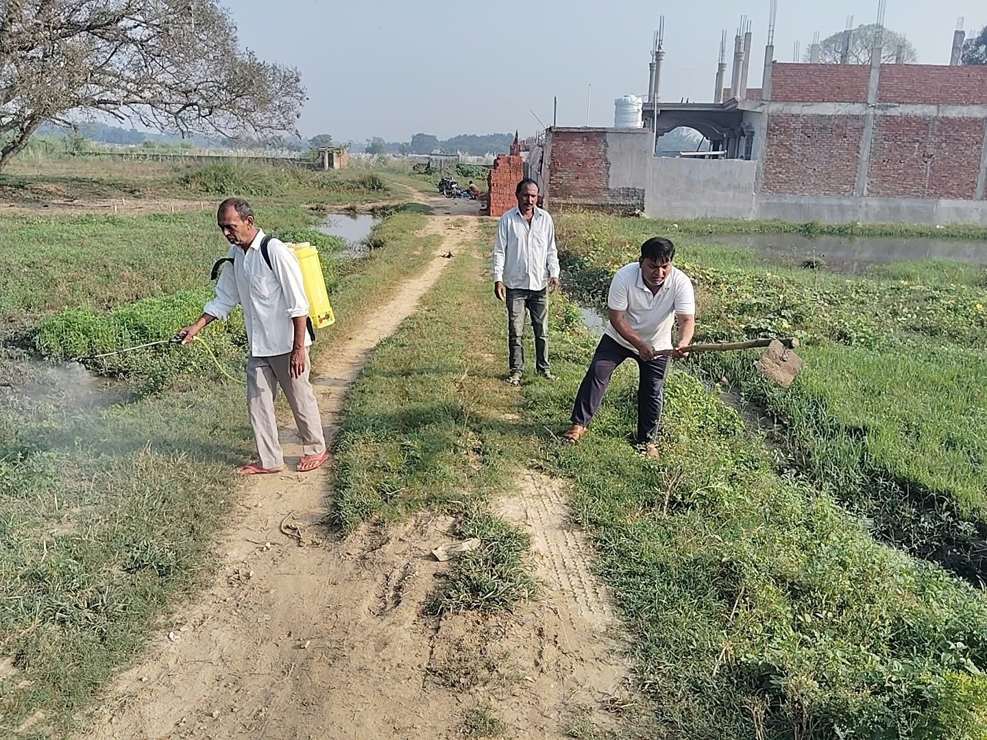 आजमगढ़: जितिया पर्व को लेकर ग्राम पंचायतों में विशेष स्वच्छता अभियान, एंटी लार्वा का भी छिड़काव